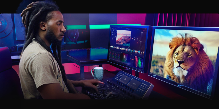 a_computer_monitor_with_a_lion_in_the_video_screen_3850945364